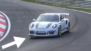 CRAZY Fast Porsche 991 GT3RS MR Pushed HARD on the Nurburgring!