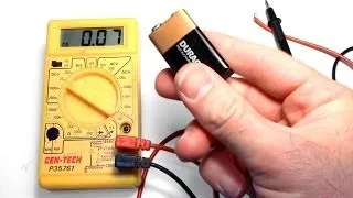How to test a 9v AA AAA C or D Battery with a Cheap Multimeter