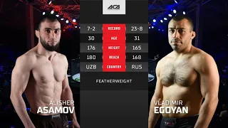 Алишер Асамов vs. Владимир Егоян | Alisher Asamov vs. Vladimir Egoyan | ACA YE 35