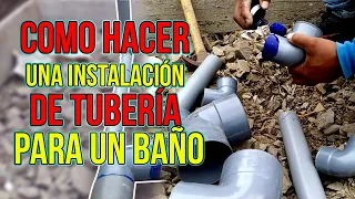 Cómo Hacer Una Instalación De Tubería Pará Un Baño ( Provisional y Económico )