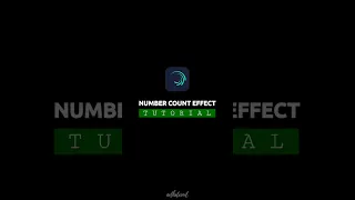 Number Count Effect in Alight Motion - Tutorial #shorts