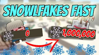 How to get SNOWFLAKES FAST | Roblox Giant Simulator