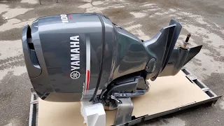 Распаковка лодочного мотора Yamaha F100 BETL