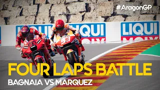 Bagnaia vs Marquez Battle MotoGP™ | Aragon 2021