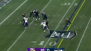 Zach Charbonnet is absolutely punishing Lewis Cine tonight. My goodness. #Seahawks #MINvsSEA