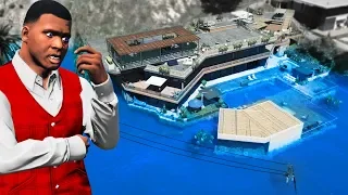 GTA 5 - Franklin's MANSION DESTROYED! (Earthquake & Tsunami)