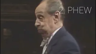Vladimir Horowitz’s best reactions to finishing a performance (a compilation)