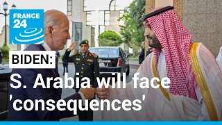 Biden says Saudi Arabia will face 'consequences' for its oil production cut • FRANCE 24 English