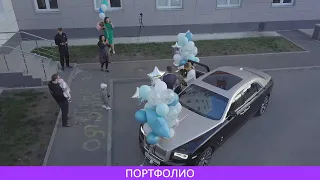 Съемка выписки из роддома