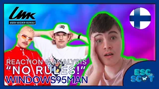 Windows95man "No Rules!" UMK 2024 🇫🇮 | REACTION | Eurovision 2024