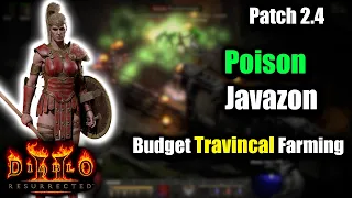 Travincal Farming on a super BUDGET Character! The Plague Javazon - Patch 2.4 Diablo 2 Resurrected