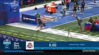 Ohio State WR Chris Olave 4.26 40 yard Dash | NFL Combine Welcome to The New Orleans Saints