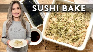 SUSHI BAKE | Imitation Crab & Shrimp Sushi Bake