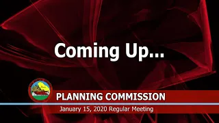 San Benito County Planning Commission Regular Meeting - January 15, 2020