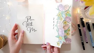 Plan With Me: 2022 NEW Bullet Journal Set Up | Romantic Floral Bujo Theme