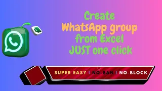 How to create WhatsApp group without saving contacts | Create WhatsApp group from Excel | #NO-BAN