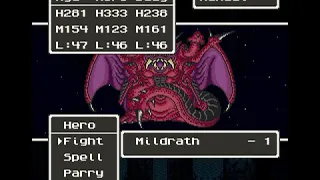 Dragon Quest V (SNES) Final Boss Mirudraas Battle