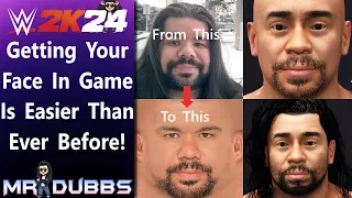 WWE2k24 | Face Texture Tutorial. Get Your Face In The Game In 5 Mins!