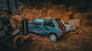 ABANDONED BARN Full of RETRO Classics, RENAULT 5 TURBO  PEUGEOT! A Must Watch