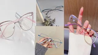 types of glasses for girls /spectacles for girls. 2024 latest glasses 🤓 glasses frame design ideas