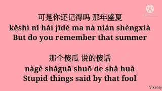 王靖雯- 忽而今夏 Hū'ér jīnxià [可是你还记得吗 那年盛夏 那个傻瓜 说的傻话] 歌词 Lyrics Pinyin & English Translation