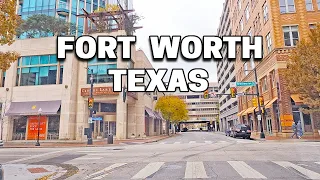 Fort Worth, Texas - Downtown Driving Tour and Travel Guide - 4K