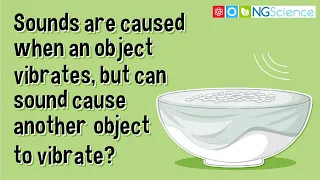 Sounds are caused when an object vibrates, but can sound cause another object to vibrate?