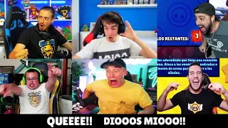 😳😳 TOP Las MEJORES REACCIONES de YOUTUBERS de Brawl Stars hasta 2021! (Spiuk, GoDeik y más) Parte 3!