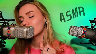 ASMR 💚 CLOSE UP INAUDIBLE WHISPERS