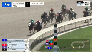 Gulfstream Park Carrera 1 - 18 de Junio 2022