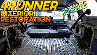 Restoring 35 Year Old Toyota 4Runner Interior | Dirty Interior Removal