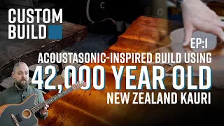 Ep 1 Design, Inspiration & Prepping the Kauri | Building a 42,000 Year Old Guitar!