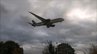 London Heathrow plane spotting,  27L arrival videos