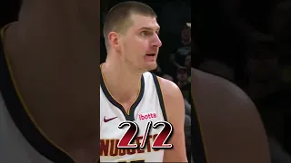 Nikola Jokić screams on the coaching staff to challenge the call