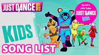 Just Dance 2019, Kids Mode | Song List [WiiU]