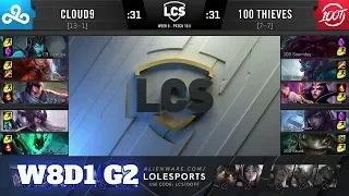 Cloud 9 vs 100 Thieves | Week 8 Day 1 S10 LCS Spring 2020 | C9 vs 100 W8D1