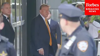 JUST IN: Trump Spotted Leaving Trump Tower En Route To Hearing Of NYC Hush Money Trial