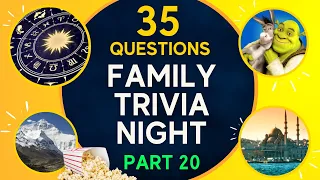 FAMILY TRIVIA NIGHT!  35 Family Trivia Questions #20 | Whose The Smartest Family Member?