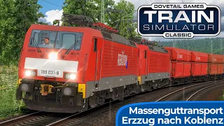 Erzzug nach Koblenz Moselweiß | TRAIN SIMULATOR CLASSIC | Leerzug im Moseltal – BR189 C-Akv Kupplung