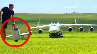 HUGE ANTONOV LOSES TURBINE WHILE HARD LANDING!! GIANT RC ANTONOV AN-225 93KG SCALE MODEL AIRPLANE