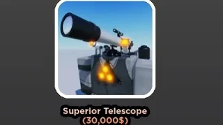 обзор на superior Telescope в игре super crate battles #рекомендации #skibiditoilet #roblox  #memes