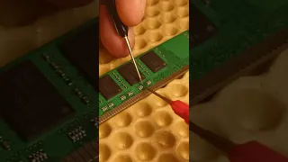 Ремонт модуля памяти компьютера | Ремонт материнских плат #soldering