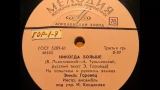 Эмиль Горовец - Никогда больше