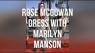 Rose Mcgowan Dress With Marilyn Manson