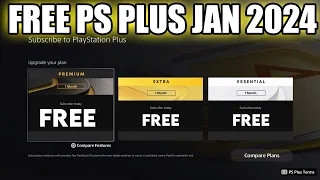 HOW TO GET FREE PS PLUS JANUARY 2024 FREE PLAYSTATION PLUS GLITCH WORKING NOW!