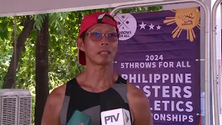 Tatay ni EJ Obiena, wagi ng ginto sa men's pole vault ng Phil. Masters Athletics Championships