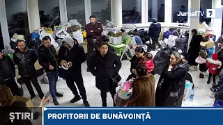 Indivizi care vor să fure produsele donate și să beneficieze gratuit de cazare deși sunt băștinași