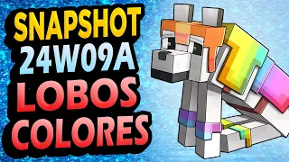 ✅ Lobos COLORIDOS y END bonito 👉 Snapshot 24W09A Minecraft 1.21