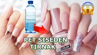 PET ŞİŞEDEN TAKMA TIRNAK YAPIMI l MUTLAKA İZLEYİN - PLASTIC BOOTLE NAIL