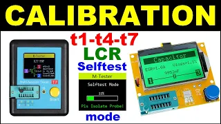 Comment étalonner le testeur LCR T1 - LCR T7 - LCR T4  calibration tc1 tc7 tester électronique